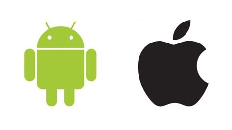 Android and Apple logos